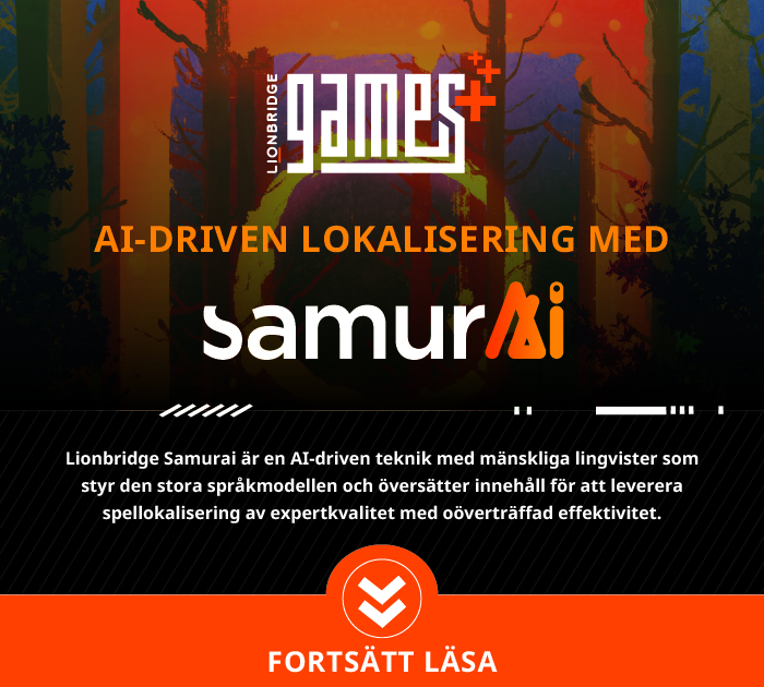 AI-driven lokalisering med Lionbridge Games Samurai