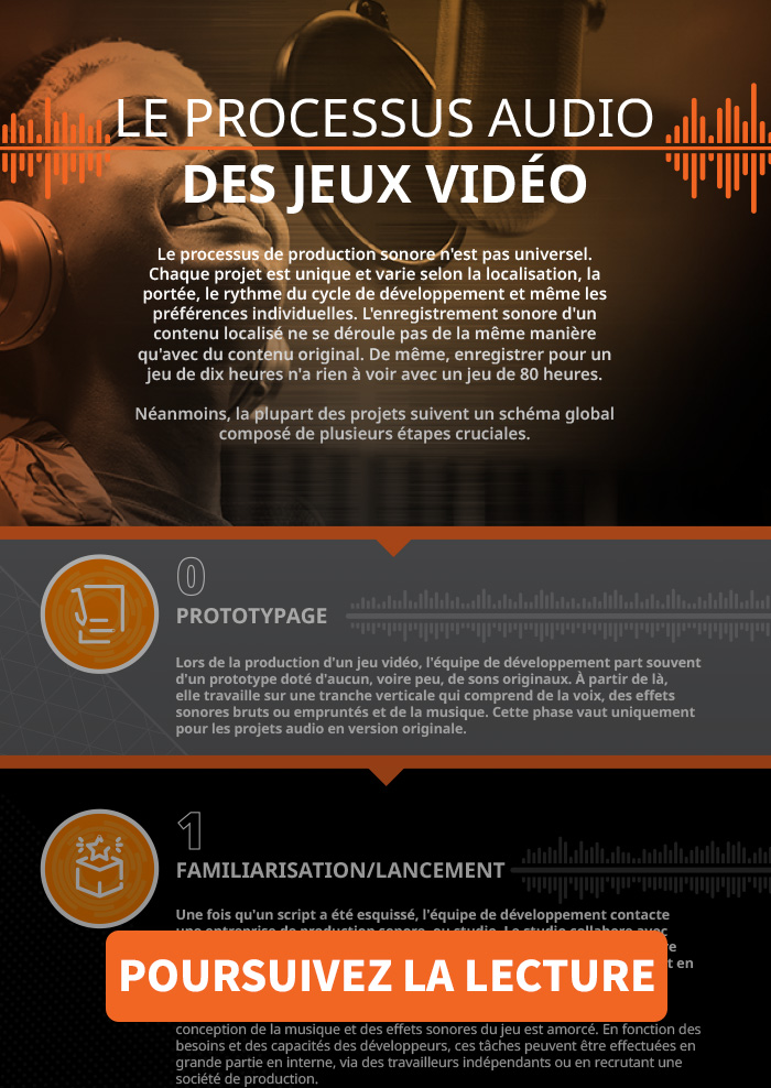 Recording Process In Action Infographic Long