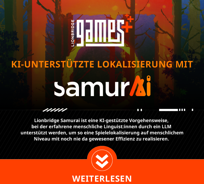 Infografik für Samurai von Lionbridge Games