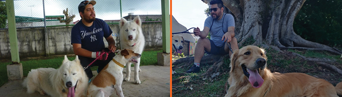 Esteban und seine Hunde