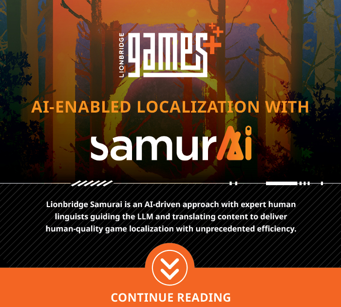 AI-enabled localization with Lionbridge Games Samurai