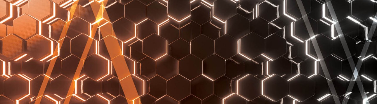 abstract hexagons