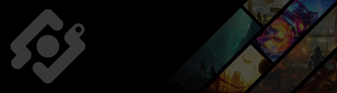 Collage of video game visuals alongside an icon, illustrating innovative game translation solutions.