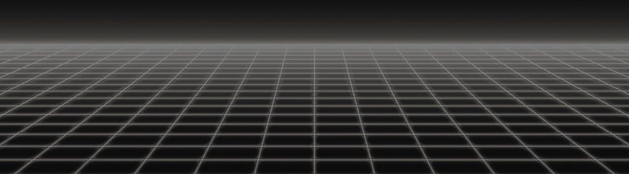 A glowing grid fades into the distance.