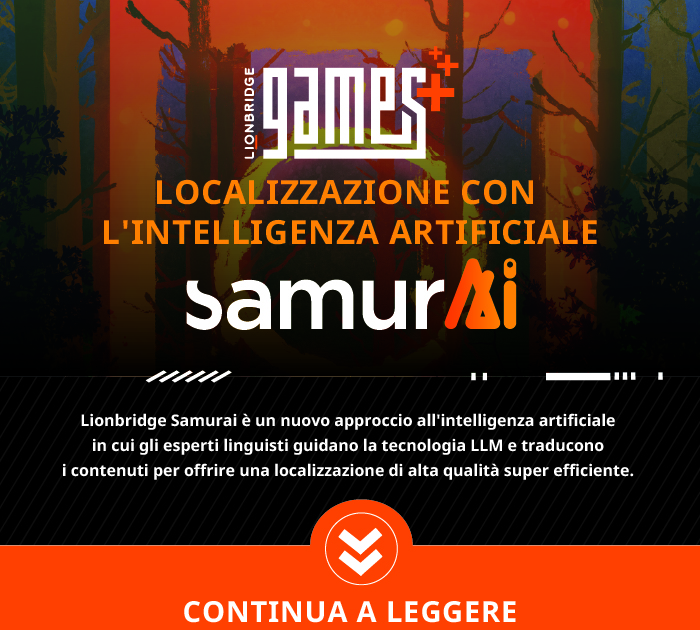 Infografica su Samurai di Lionbridge Games