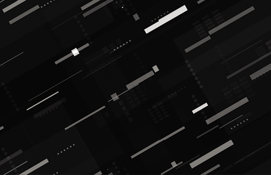 Pixelated streaks of white and grey like sleet on a black background. 