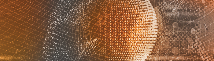 abstract grid lines and connecting dots