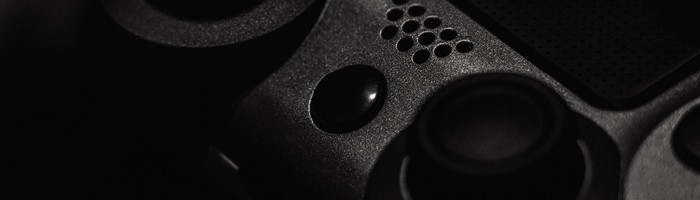 A closeup of a game controller.